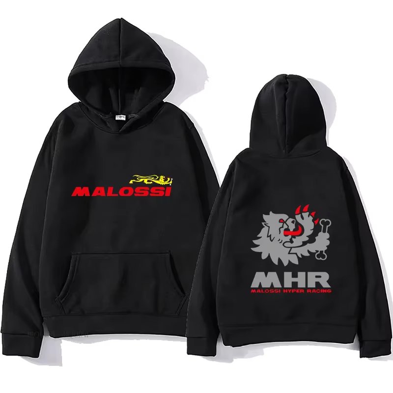 Malossi Theme Printed Hoodie Men's Sweatshirt Unisex Streetwear Hip Hop Style Autumn Winter Fashion Hip Hop Male Tops Clothes