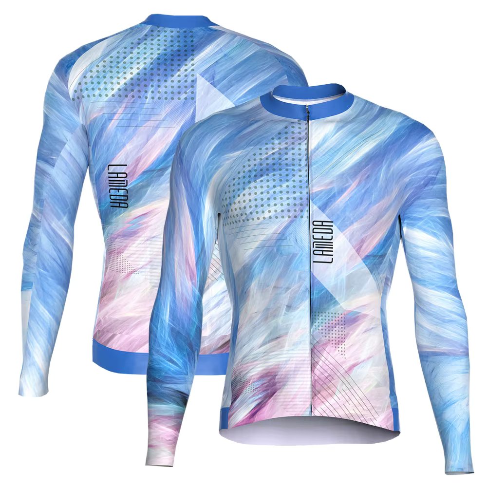 LMEDA BETA + Level Long-sleeved Stake Bike Clothing 23SSZ-127 (Pico Blue)
