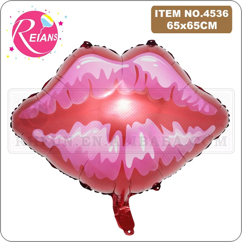Giant Lipstick Bridal Shower Foil Balloons Kiss Me Mouth lip Wedding Helium Balls Spa Party Decorations Adult air globos toys