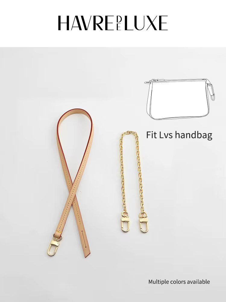Bag Transformation Bag Pearl Extension Chain Armpit Shoulder Strap Vegetable Tanned Leather Single-purchase Accessories