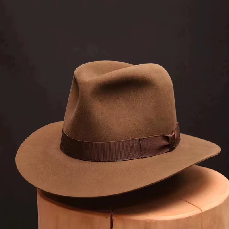 Wool Fedora Hat Vintage Soft Felt Hats Men Trilby Hats Popular Headwear Man's Cap Retro Fedora Hat Women NZ354