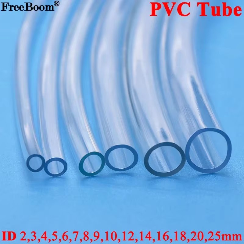 1M/3M/5M Transparent PVC Plastic Hoses High Quality Water Pump Tube 2 3 4 5 6 8 10 12 14 16 18 20 25mm Inner Diameter