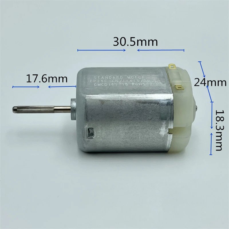S.M.C Standard Motor FP280-CN/11415 DC 12V 14.4V 5900RPM Mini 24mm Flat Electric Motor Splined shaft DIY Sweeper Robot Cleaner