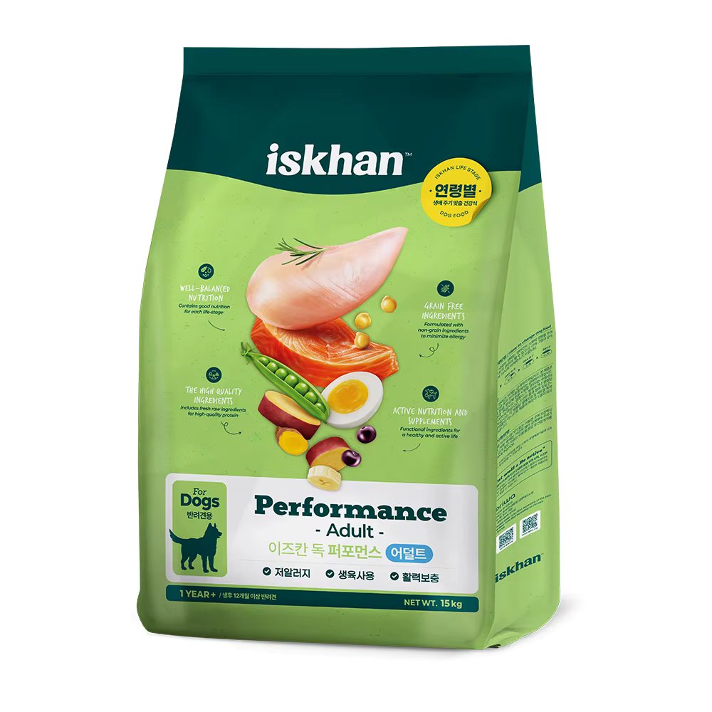 Izkan dog performance adult 15kg puppy feed