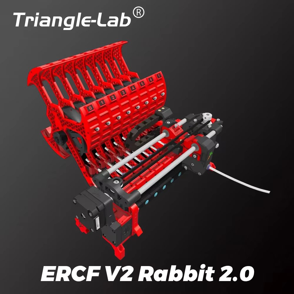 Trianglelab Official Certificat 8 color Enraged Rabbit Cotton Tail Inline Buffer ERCF V2 Rabbit 2.0 3D Printer Voron EXTRduer