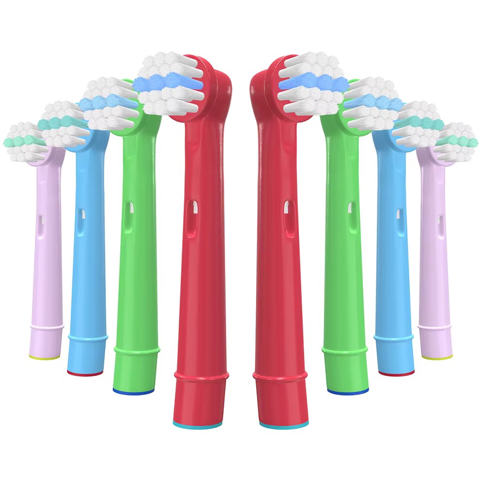 8/12/16pc Replacement Kids Children Tooth Brush Heads For Oral B EB-10A Pro-Health Stages Electric Toothbrush Oral Care, 3D Exce