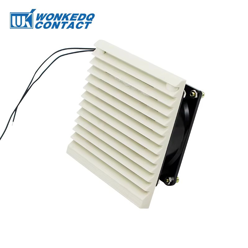 3321-230 Industrial Electrical Cabinet Fan Filter 92 mm Ventilation Set Shutter Cover Cooling Radiator Serve Air System 230V