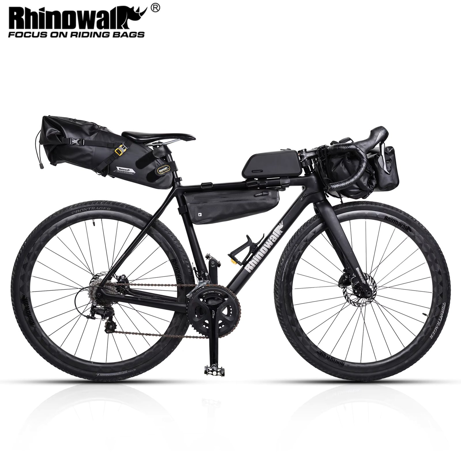 Rhinowalk Bicycle Bag Set Waterproof Bike Cycling Bag Sets Bicycle Saddle Handlebar Frame Tube Bag Road Bike Travel Accessories