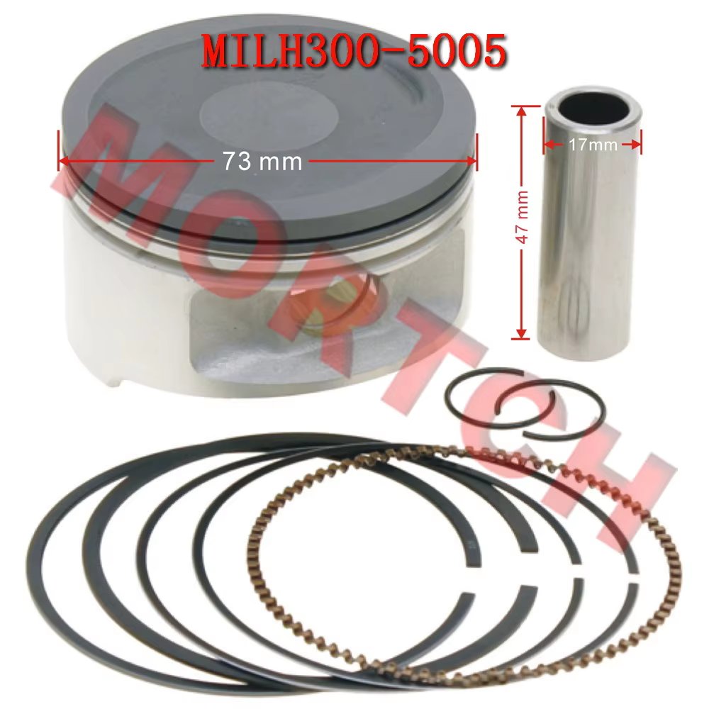 72.5mm Piston Ring Gasket Assy Fit For 300cc Engine Jinling JLA-931E Feishen Buyang FA-D300 H300 YP300 LINHAI LH300 LH173MN