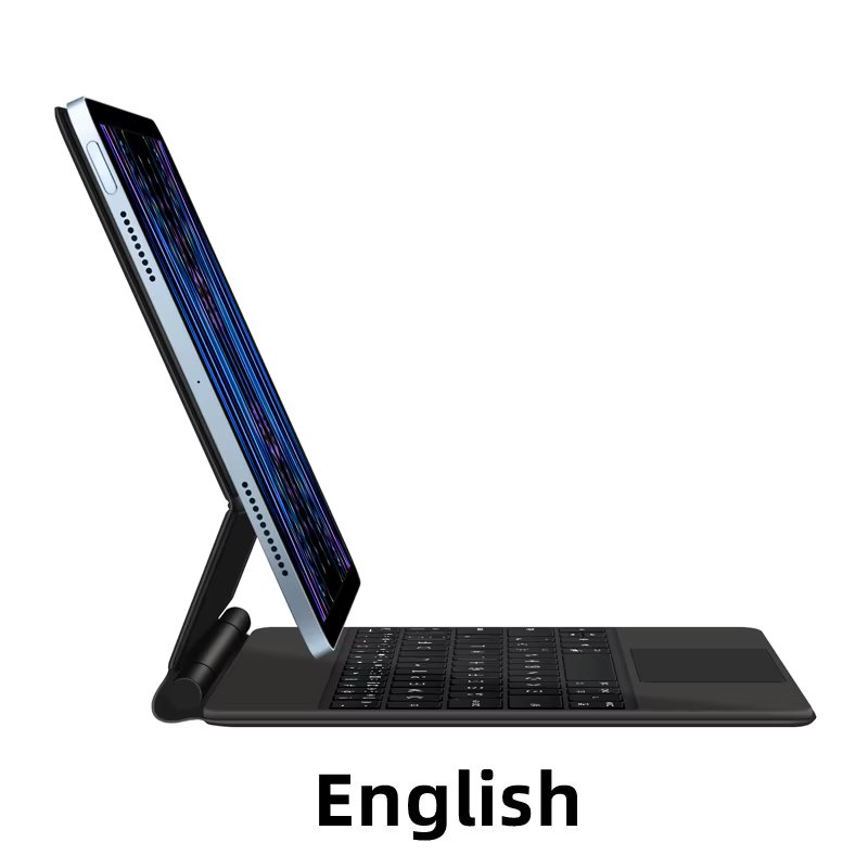 AJIUYU Magic Keyboard For iPad Pro 11 2022 2021 Air 5 4 10 10th Gen 10.9 Inch Magnetic Smart Case Arabic Spanish German French
