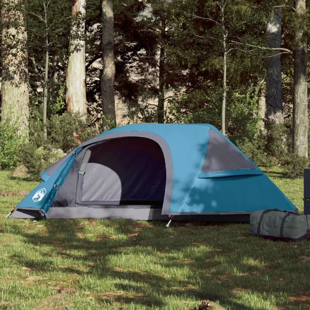 1-Person Waterproof Blue Dome Camping Tent - Lightweight & Portable Outdoor Shelter
