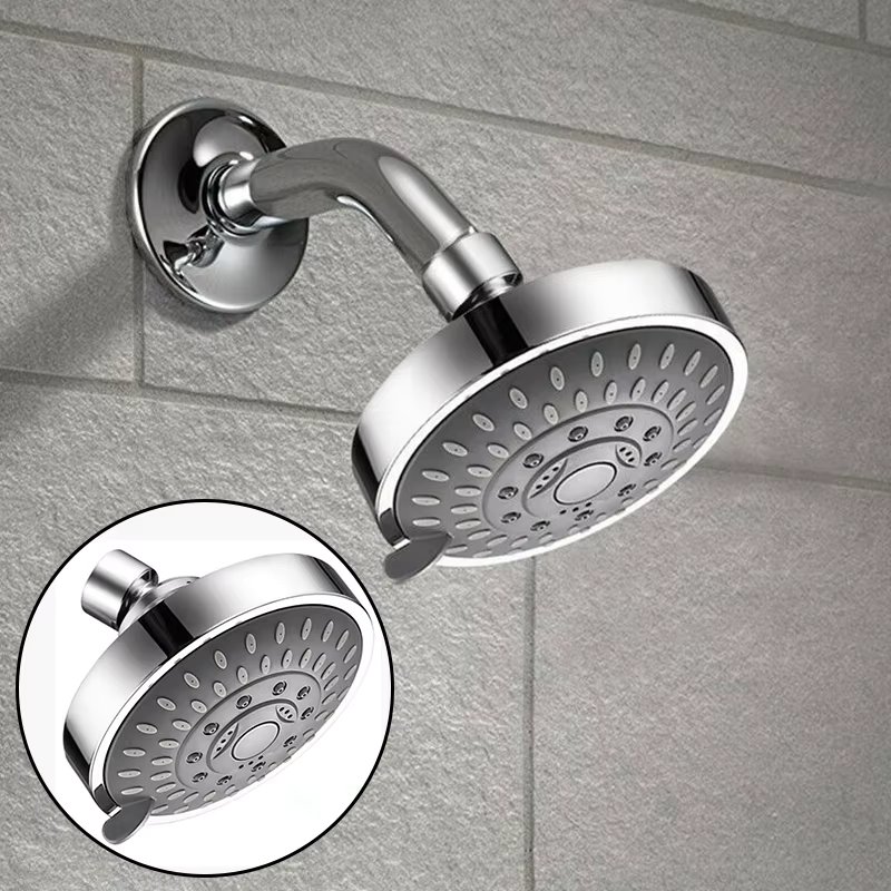 4Inch High Pressure Shower Head Sprayer 5 Modes Adjustable Rainfall Shower Head Sprayer Bathroom Fixture Faucet Replacement Part