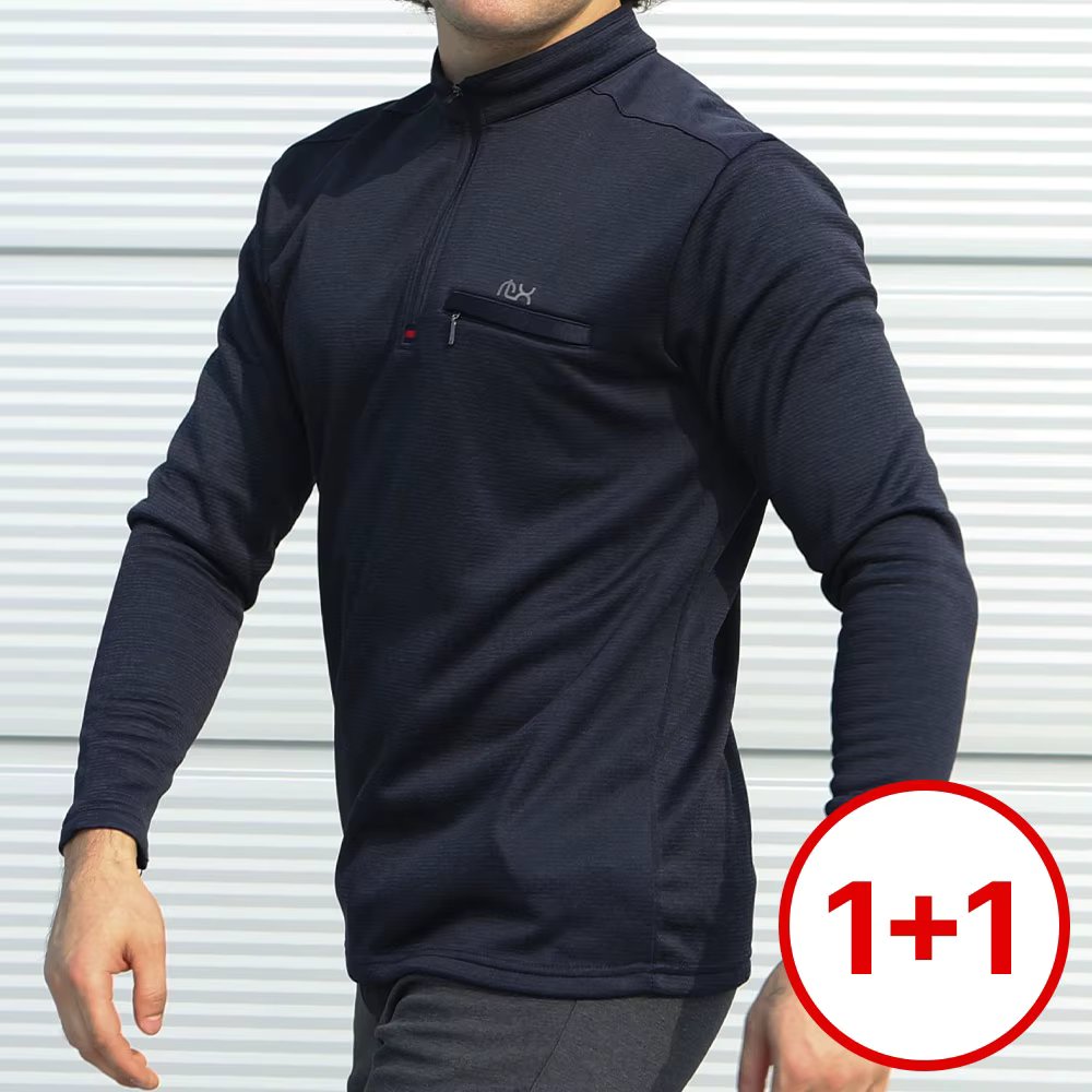 1 + 1 Winter Men's emotional recruitment T-shirt Climbers Work wear top long-sleeved group clothes
