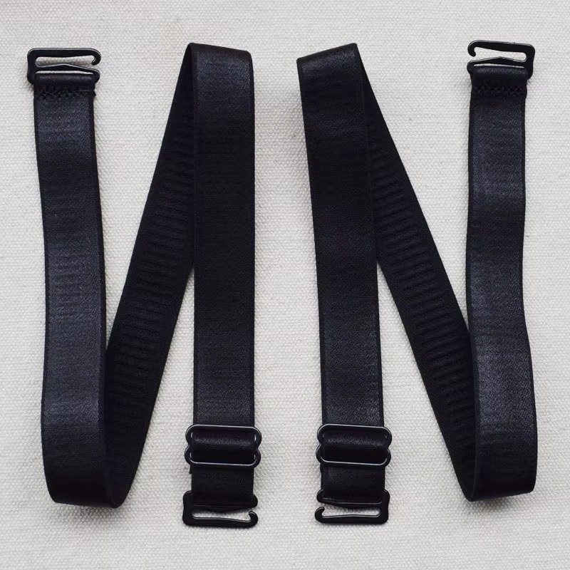 45cm Shoulder Bra Straps Replacement 15mm 18mm Width Elastic Adjustable Removable Multi Color for Women Double Shoulder Elastic