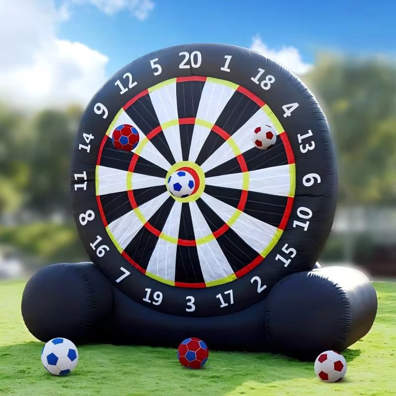 10ft Inflatable Football Dart Target Commercial Outdoor Fun Sports Meeting Props for Camping Events and Football Parties