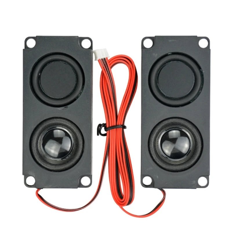 2Pieces Square  Speaker Mini Sound/Audio System ECO Friendly Material Dropship