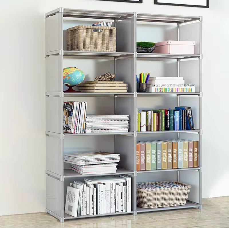 10-compartment fabric DIY refabricated bookshelf bookshelf living room storage