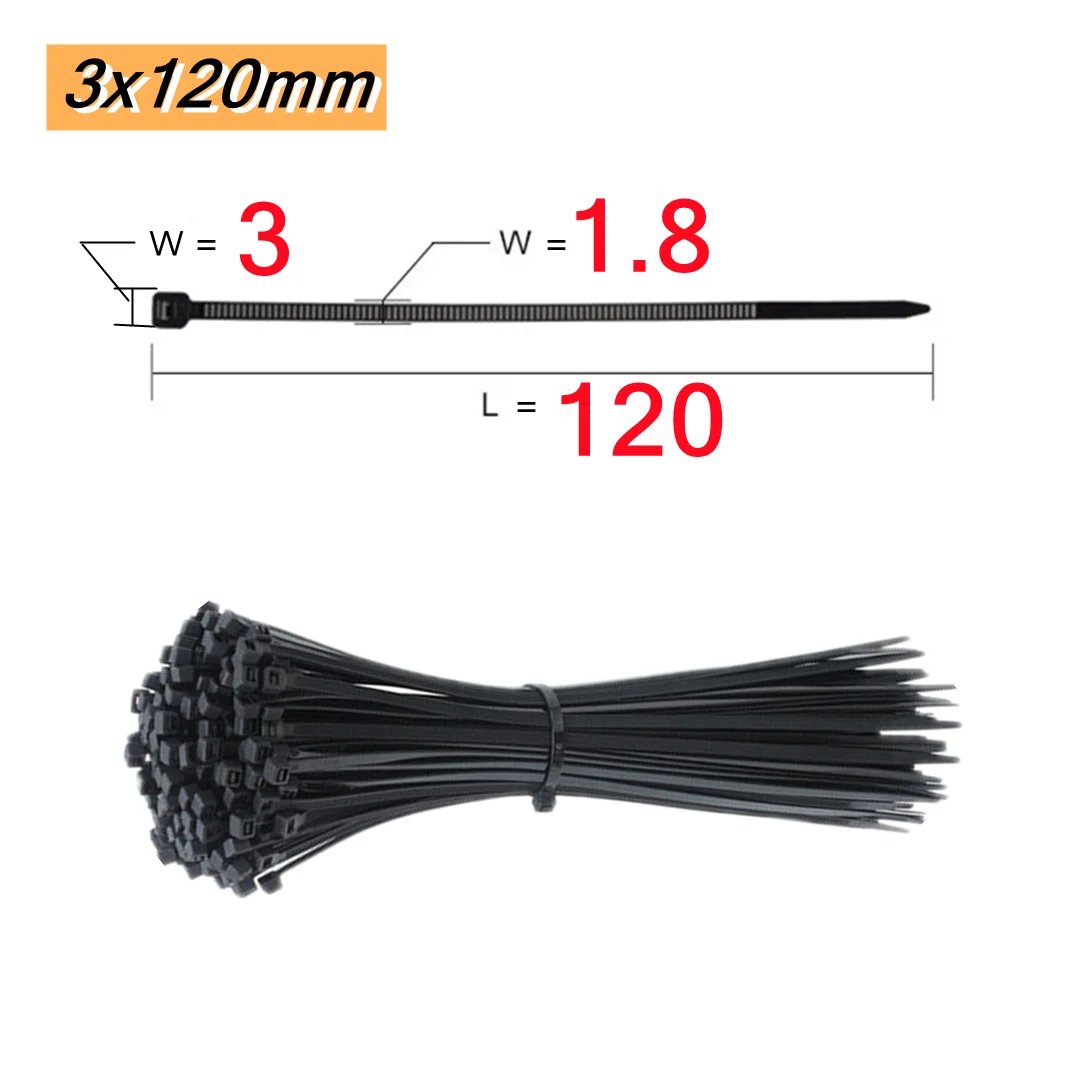 3x120(black) 100pcs