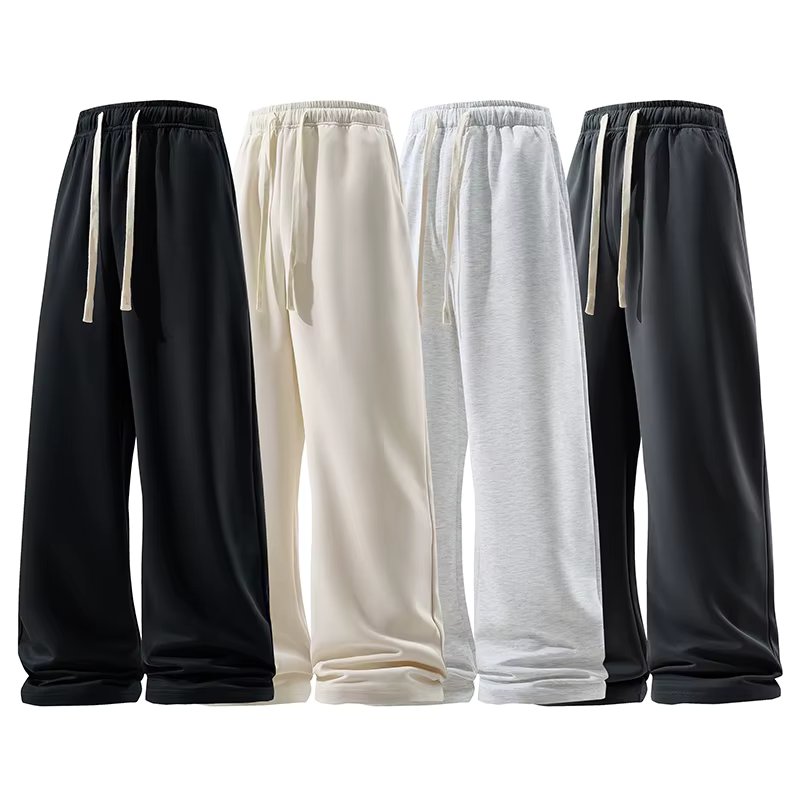 Thin Casual Wide-leg Pants Hang Sense Fashion Handsome Classic Multi-match Durable Fabric Comfortable Breathable Casual Pants