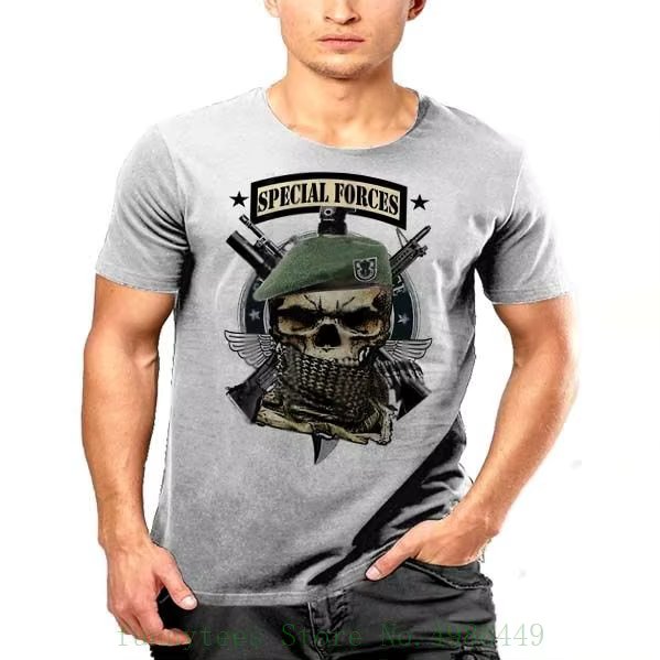 Us Army Special Forces T Shirt De Oppresso Liber Grim Reaper Green Beret Rangers T Shirt 100% Cotton