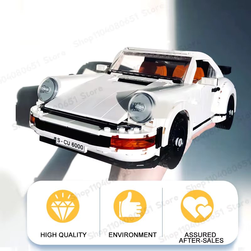 New Technical Retro Car Model 1458PCS Building Blocks Set 2in1 Race Classic Model Kit for Adults and Teens Toys Christmas Gifts