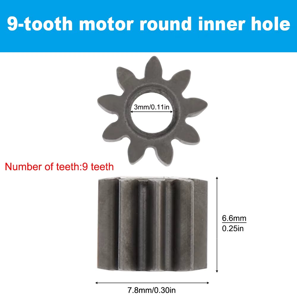 9 Teeth (7.8mm)