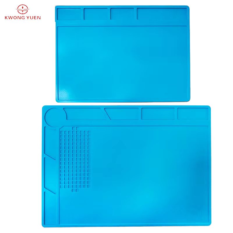 Kwong YUEN Watch Repair Work Mat Non-Slip Mat Rubber Table Mat Silicone Non-Slip Mat with Ruler