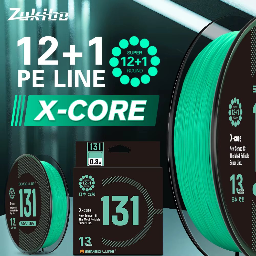 ZUKIBO Sembo 131 Braid Fishing Line The Most Reliable Super Line X13 Performance Fiber,Superior Knot Strength,Abrasion Resistant