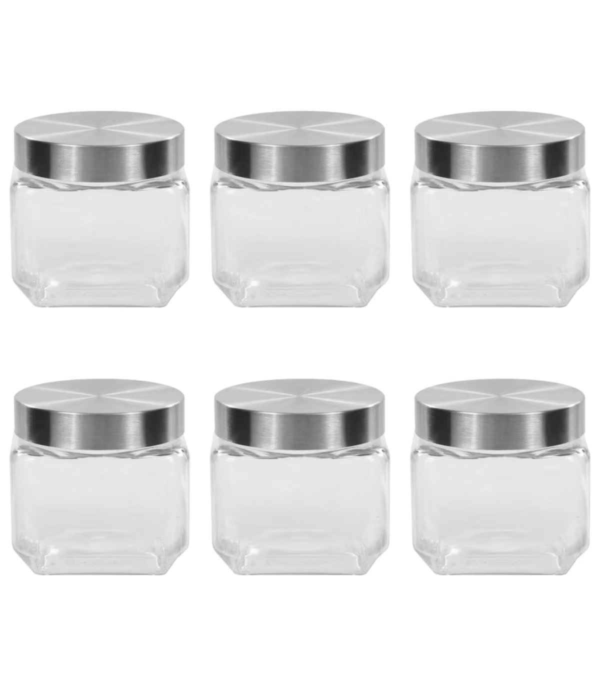 Honey Jars Storage Jars with Silver Lid 6 Pins 800 ml