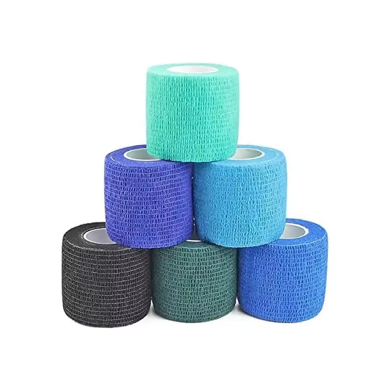 6-24 Rolls Waterproof Self-Adhesive Elastic Bandage Cohesive  Tape athletic protective Health Therapy Bandage 2.5/5/7.5/10cm