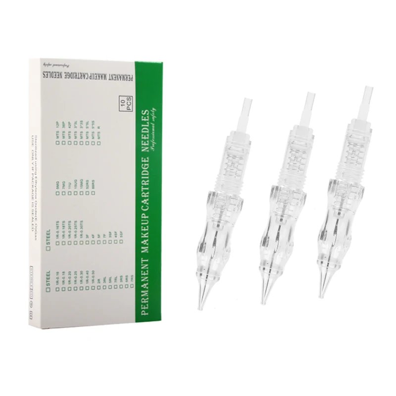 Professional Tattoo Cartridge Needle For P300 PMU Rotary Machine Needle 1R 3R 5R Screw Permanent Makeup Needles For SMP Eyebrow