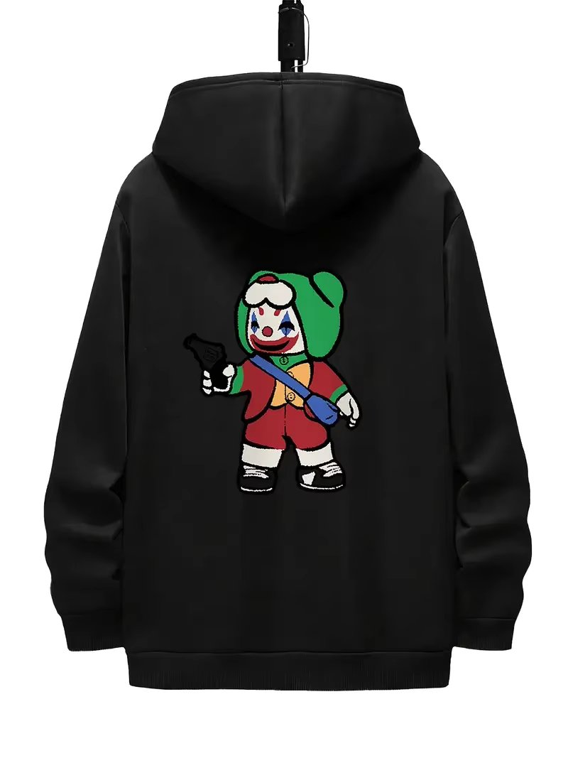 New high quality men's printed hoodie, cotton breathable men's cool trendy casual hoodie streetwear