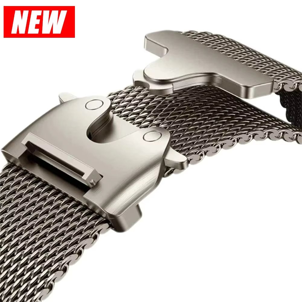 Titanium Official 1:1Strap For Apple watch Ultra Band 49mm S10 46mm 42mm 45mm 44mm Milanese bracelet iWatch 10 9 8 7 6 5 4 3 SE