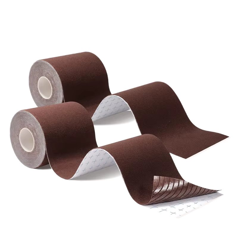 2 Rolls Breast Lift Tape Cotton Boob Tape Sexy Pasties Sports Adhesive Tape Sticky Body Invisible Bra Width 5-10cm