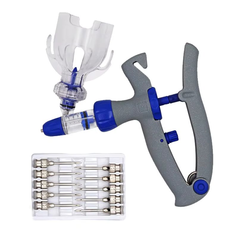 5ml Continuous Vaccine Injection Poultry Adjustable Automatic 10 Needles Chicken Pig Cow Sheep Veterinary Tool