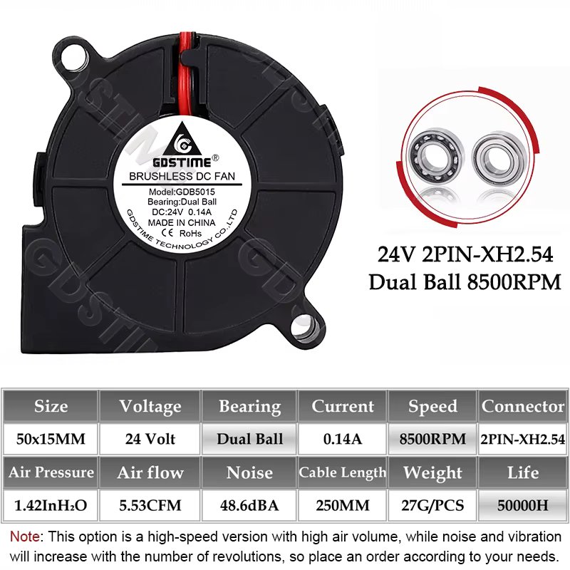 24VDual Ball 8500RPM