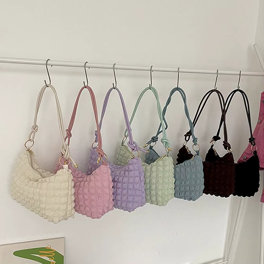 Qualted Shoulder Bag Pogle Clouds Padded Daily Fault Bubble Quitting Bag