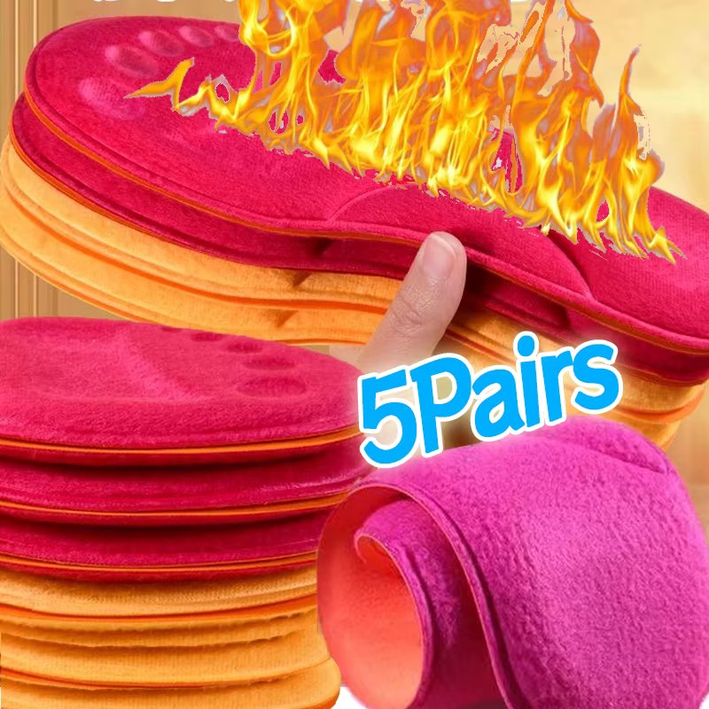 Self Heating Insoles Thermostatic Thermal Warm Insole Massage Memory Foam Arch Sports Shoe Pad for Winter Men Women Heated Pads