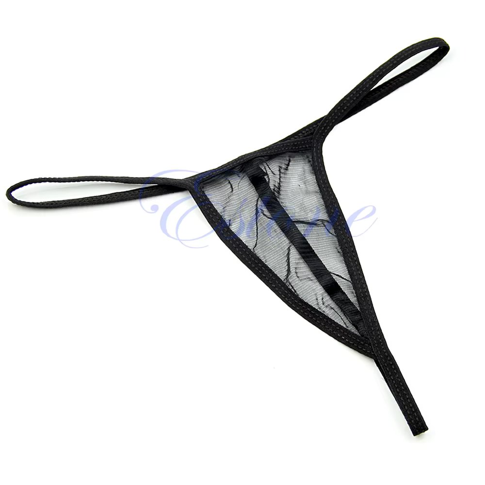 Women Sexy Transparent Thongs G-String Sheer V-String Lingerie  Panties Underwear