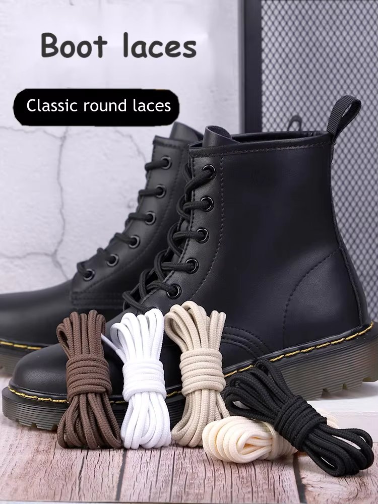 Fashion Round Shoelaces Solid Classic Boots Shoelace Casual Sneakers Shoe Laces for Shoes 90cm/120cm/150cm 21Colors Shoestrings