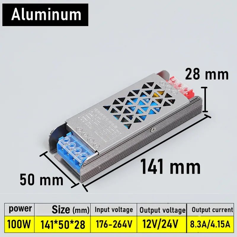 100W