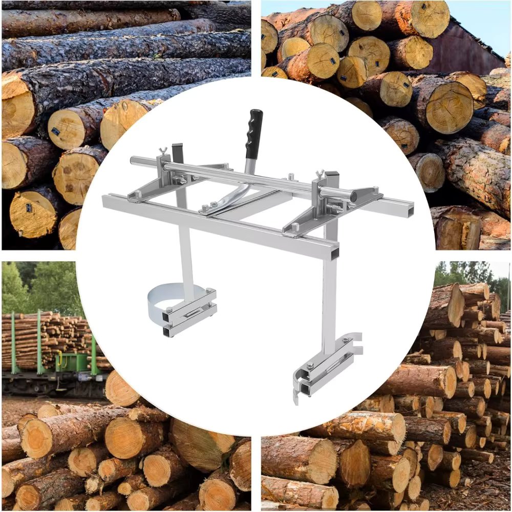 Portable Chainsaw Mill Portable Sawmill 14''-24'' Guide Bar Adjustable Chainsaw Milling for Builders and Wood workers