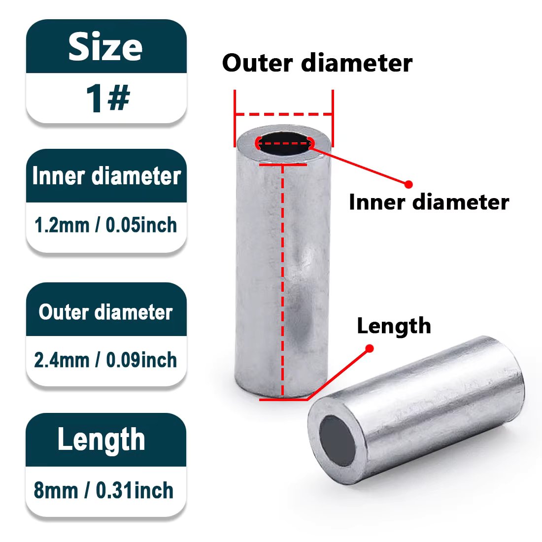 Round tube Size 1