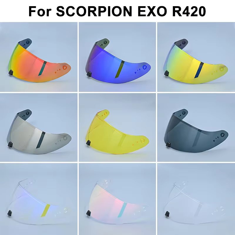 Capacete SCORPION EXO-R420 Helmet Visor Shield Lens Motorcycle Accessories Full Face Helmet Anti-UV Scorpion EXO-R420 Casco Moto