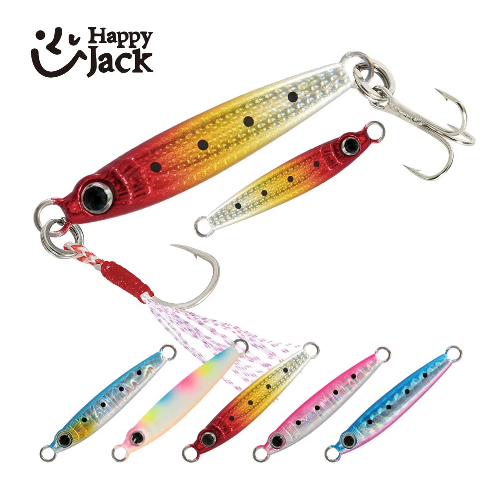 HappyJack new Micro Metal Jig Fishing Lures mirco jig1.5g/3g/5g/7g/10g/15g Shore Casting Jigging Spoon Saltwater Artificial Bait