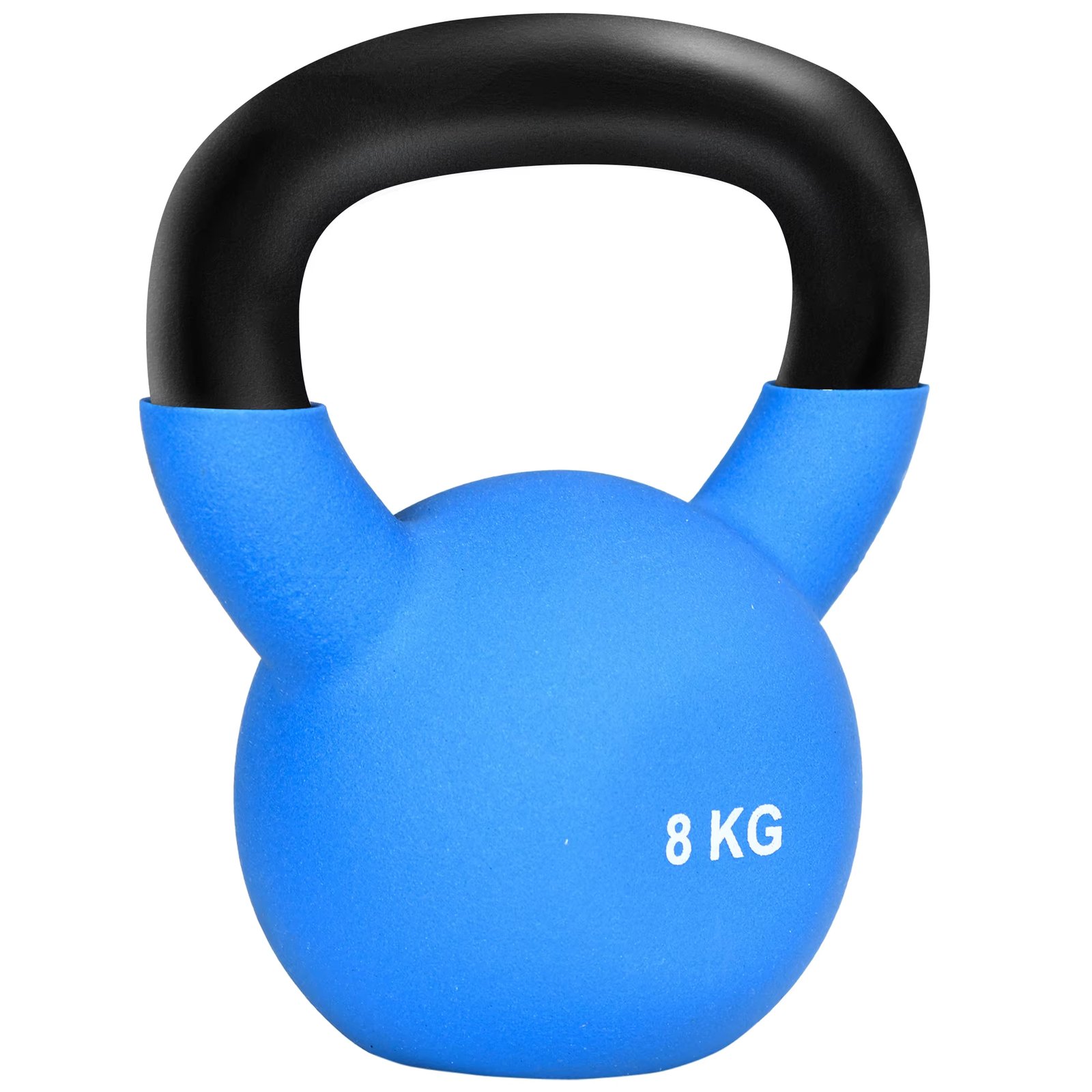 HOMCOM 8 kg Russian weight cast iron Kettlebell neoprene coating ball cufflinks in gym 18x11x20 cm