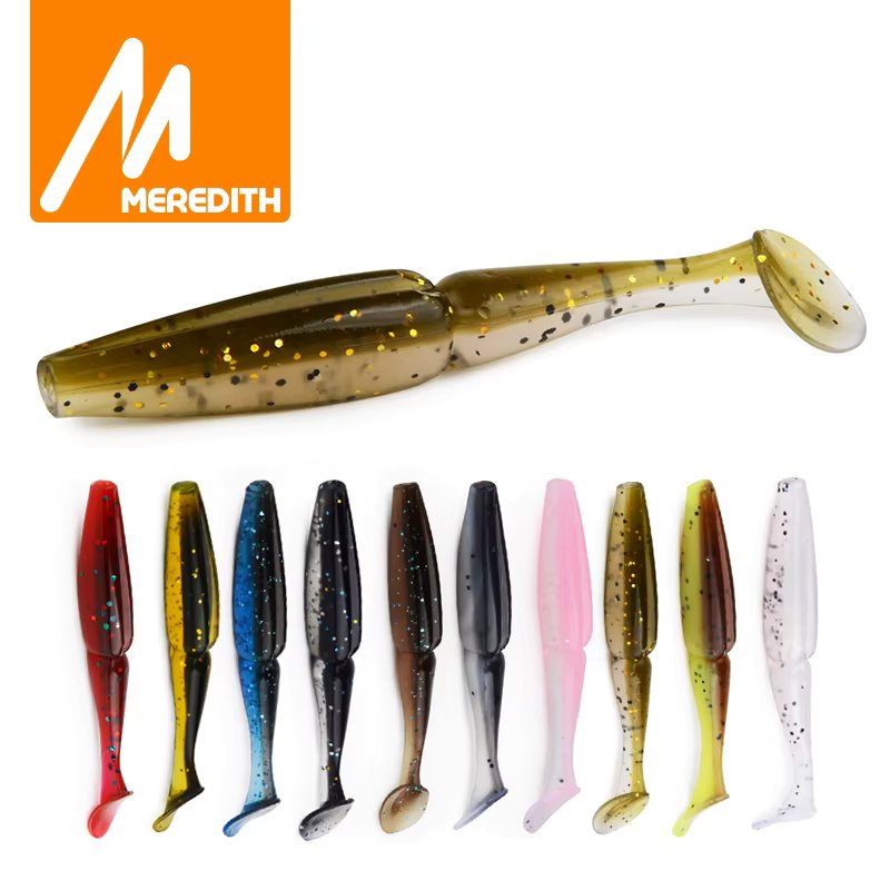 MEREDITH Fishing Lure Soft Swimbait Crazy Shiner 70mm 90mm 110mm 130mm Soft Lure Shad pike Zander Perch Troute Pesca Acesorios