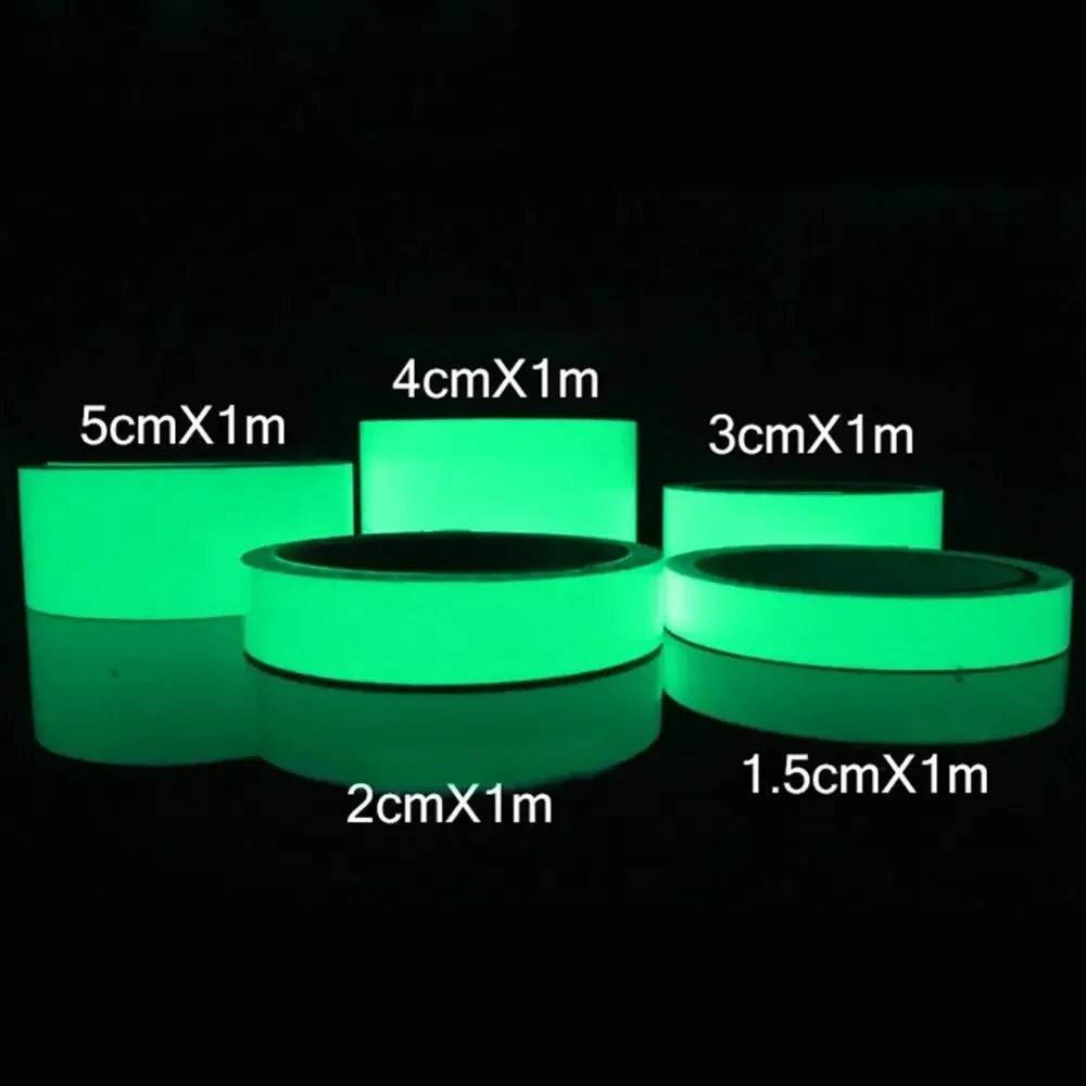 Glow Double Sided Tape Waterproof Adhesive Fluorescent Extras Strong Double-sided Adhesive Tape Fluorescence Dark Stairs Warn