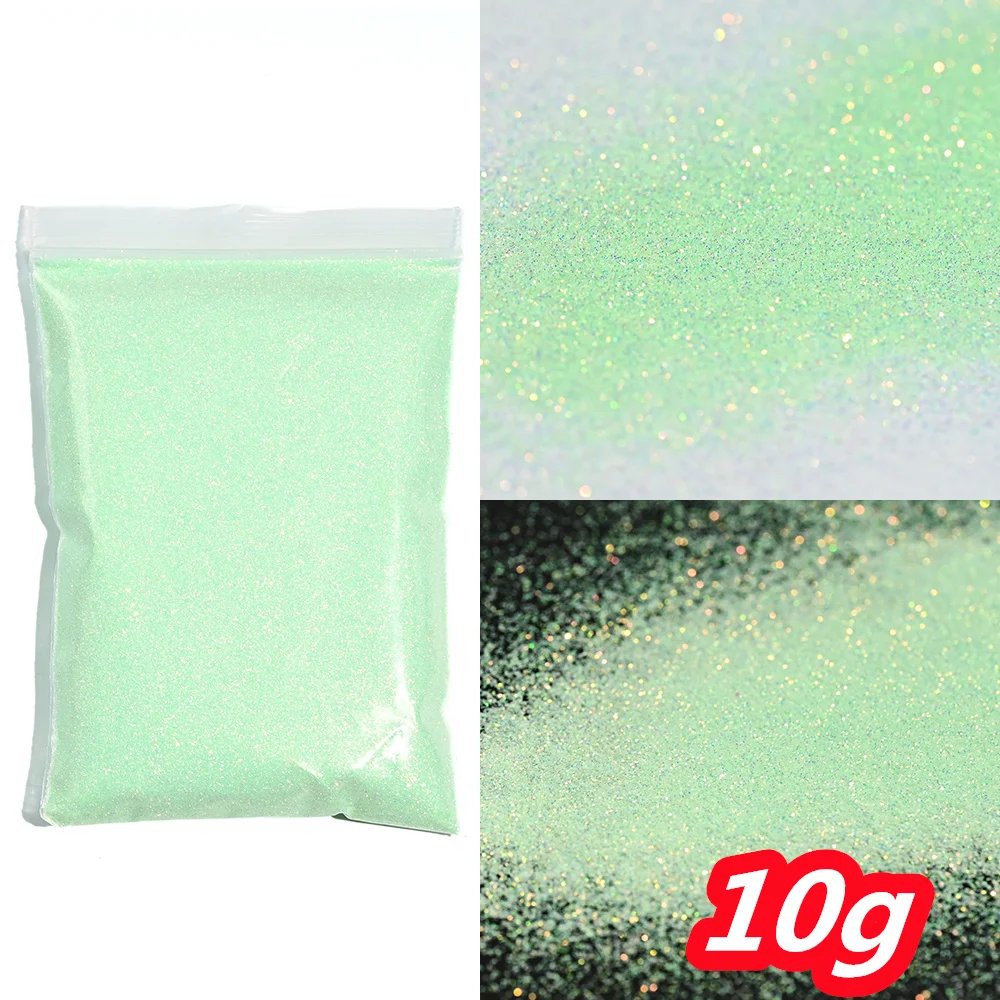 10g/Bag Luminous Glitter Powder For Nail Art 12-Color Fluorescent  Phosphor Pigment Summer Glow In Dark Phosphor Powder FD-48