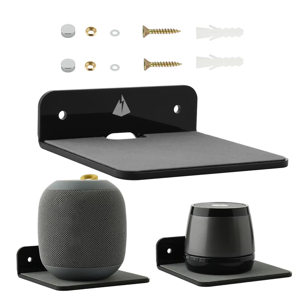 Acrylic Speaker Mount Multifunctional Portable Wall Shelf Display Stand for Webcam Cell Phones Router for JBL GO3 Sound Box